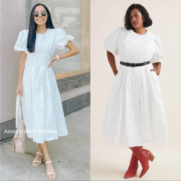 Anthropologie x Eri + Ali Corset-Seamed Midi Dress Size 4 - Picture 2 of 15